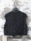INTO THE EAST 25 Autumn/Winter Dark Jacquard Tassel Lace-Up Jacket/Vest/Shorts ITE-E1DGAW026BL20VE-HEI Vest (E1DGAW027BL20JK)